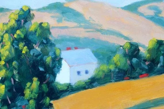Modern California Golden Hills Oil Landscape - 3