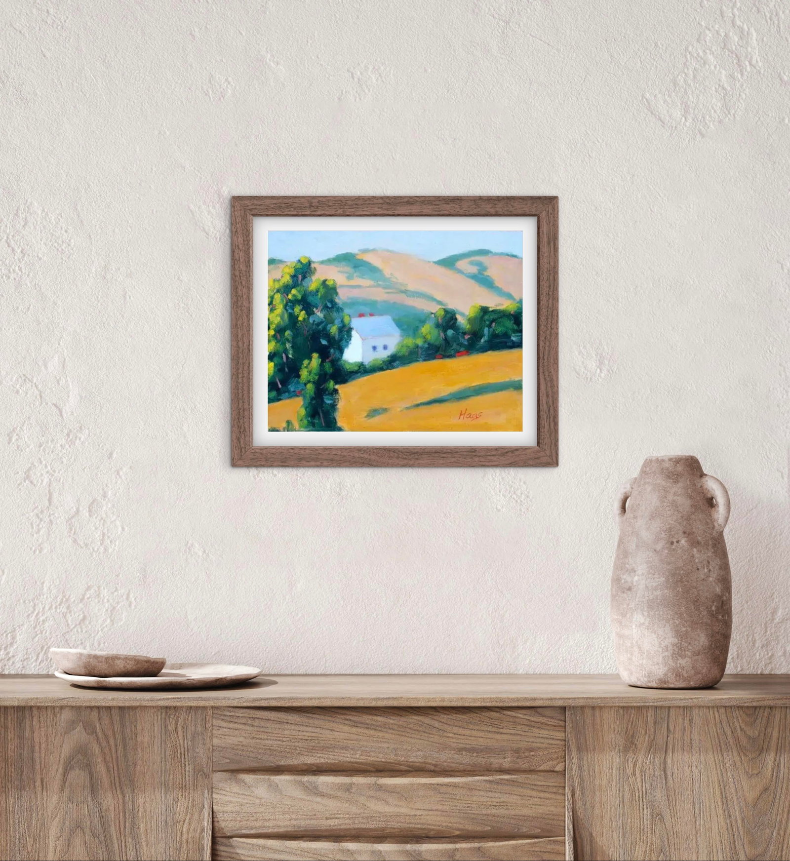 Modern California Golden Hills Oil Landscape - 5