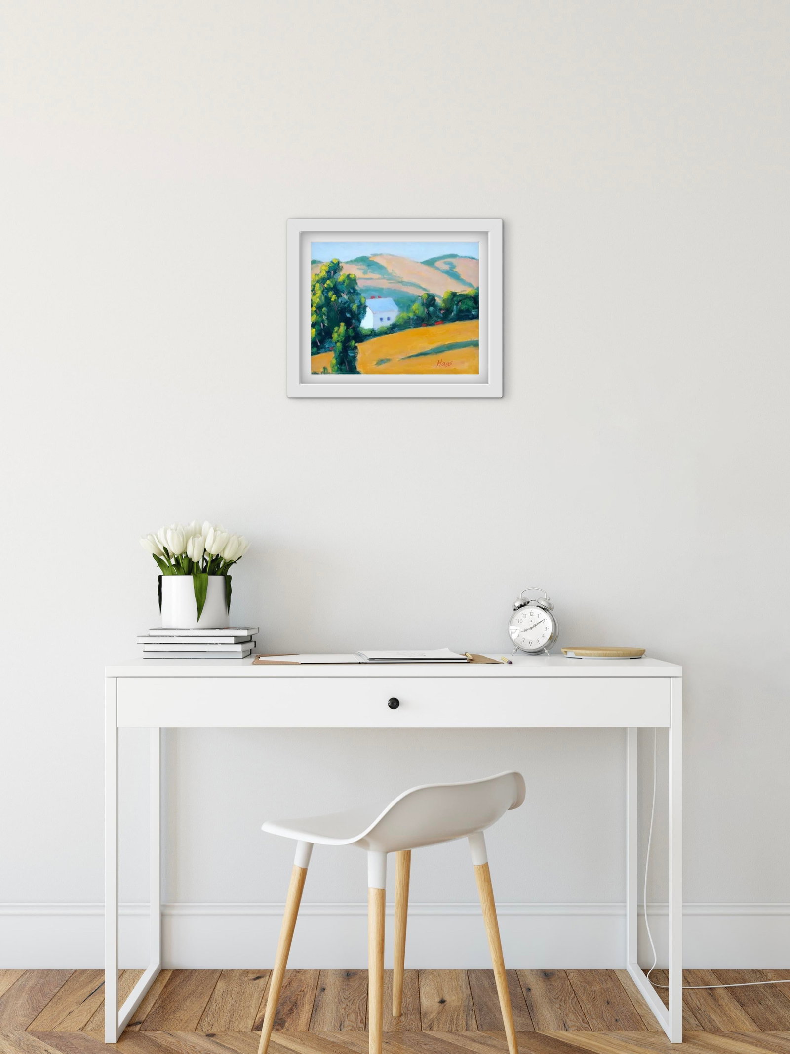 Modern California Golden Hills Oil Landscape - 7