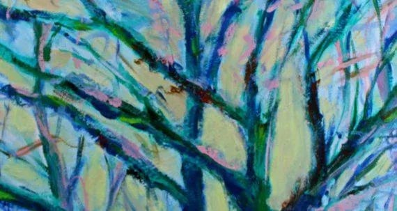 Mystery Trees, Contemporary Oil Painting - 2
