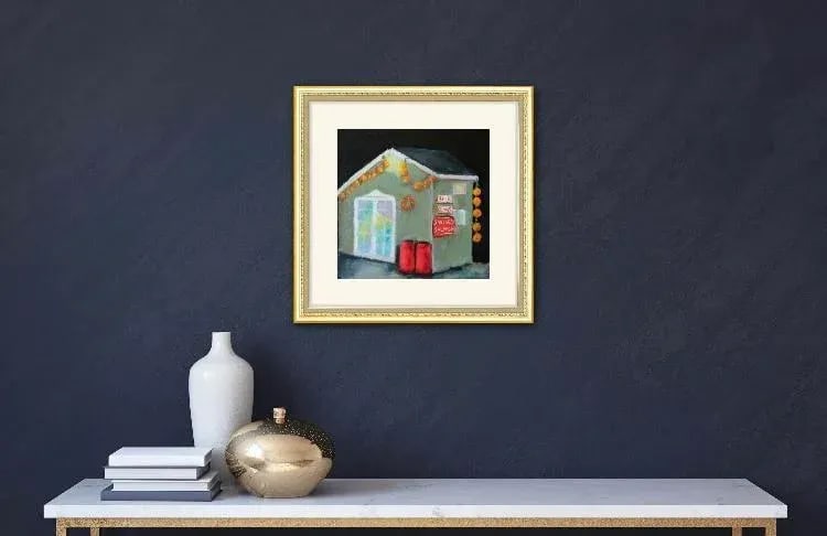 Nocturnal Fish Shack - Fort Bragg Oil Painting - 3