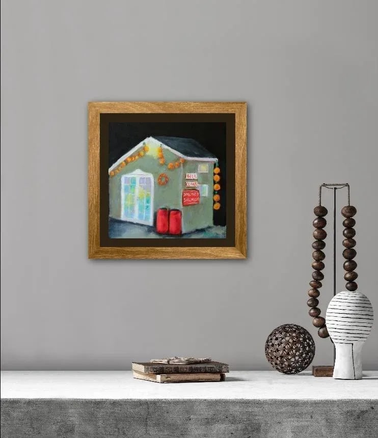 Nocturnal Fish Shack - Fort Bragg Oil Painting - 5