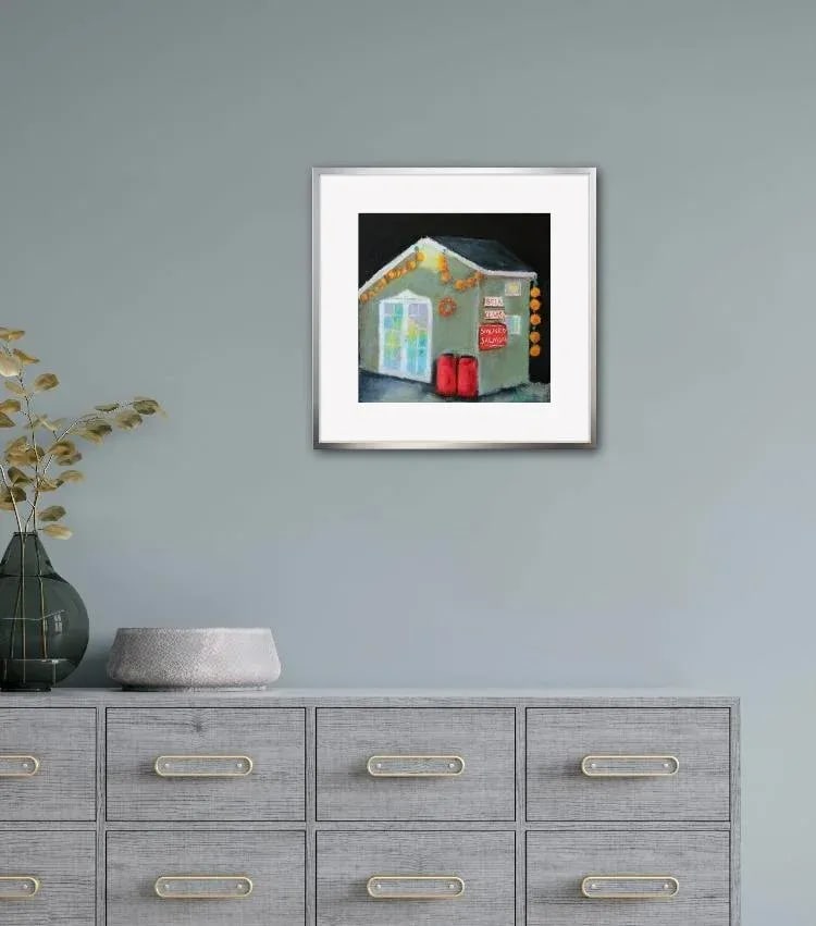 Nocturnal Fish Shack - Fort Bragg Oil Painting - 6