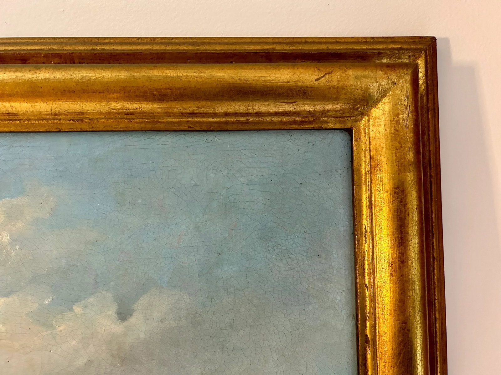 Large 19th C. Antique Flemish Classical Landscape Painting - 10