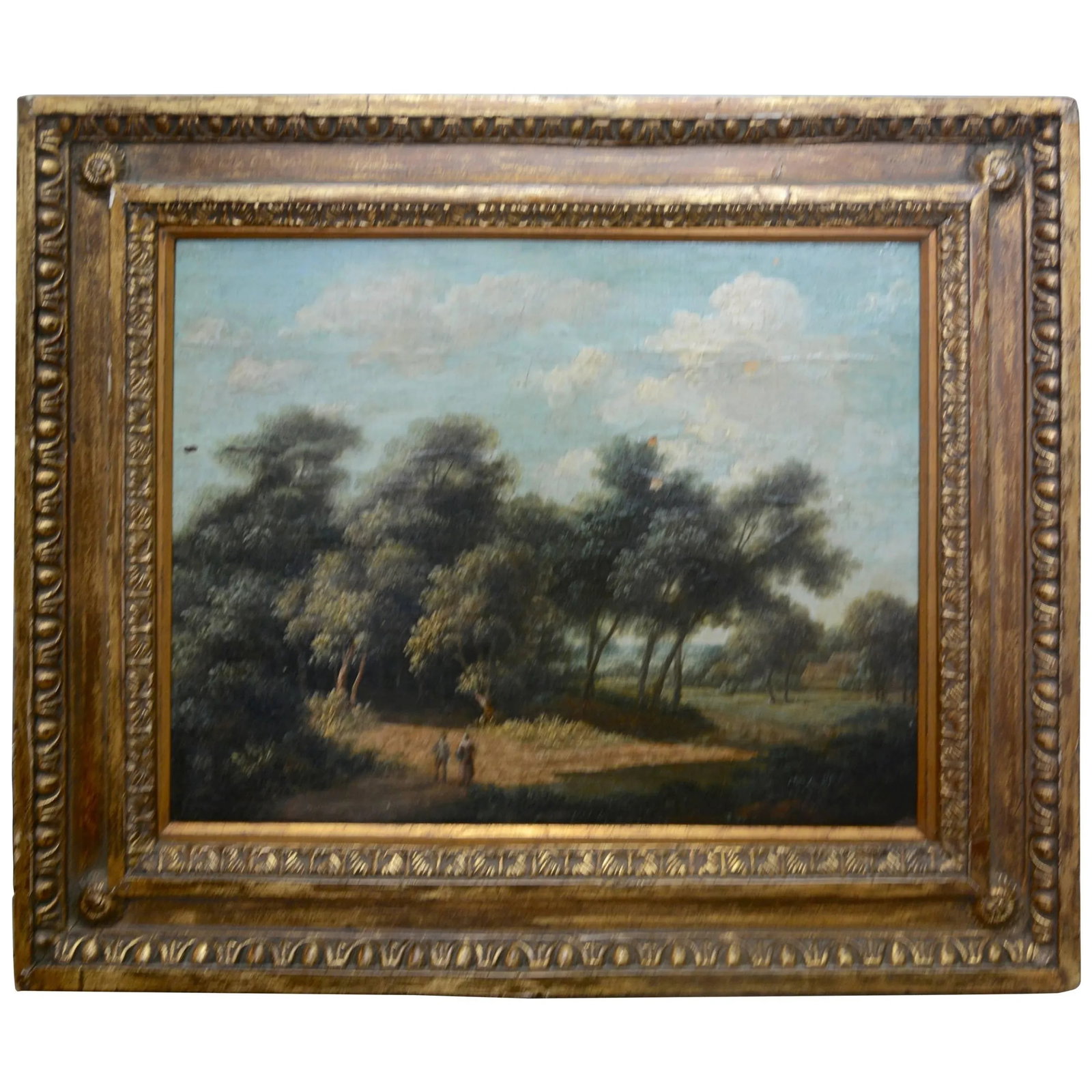 Mid-19th Century Landscape Oil on Wood Trees in the Woods by John Kensett - 10