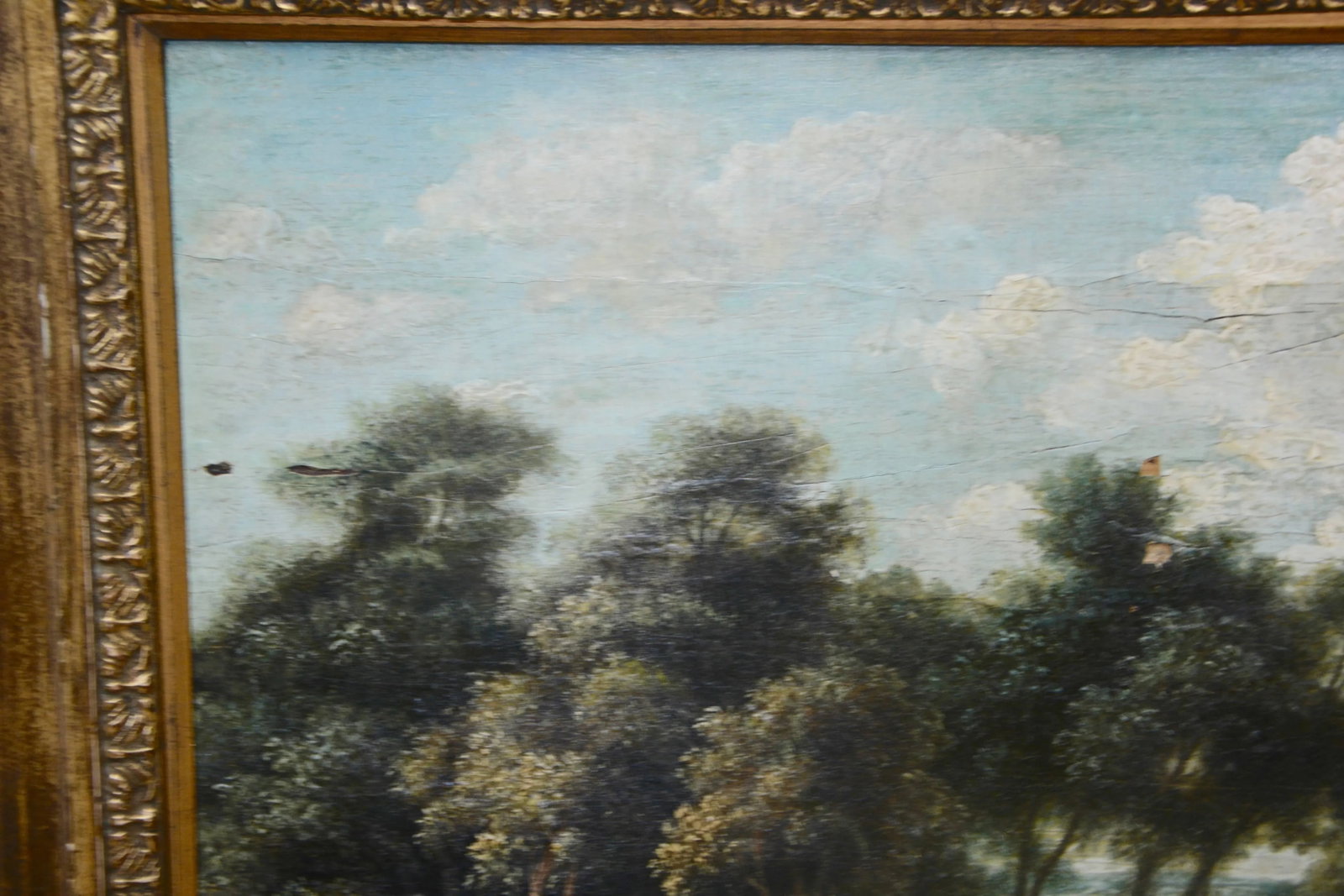 Mid-19th Century Landscape Oil on Wood Trees in the Woods by John Kensett - 2