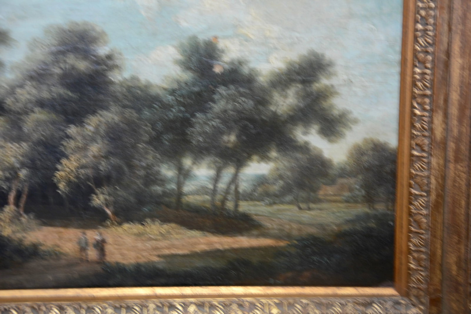 Mid-19th Century Landscape Oil on Wood Trees in the Woods by John Kensett - 4