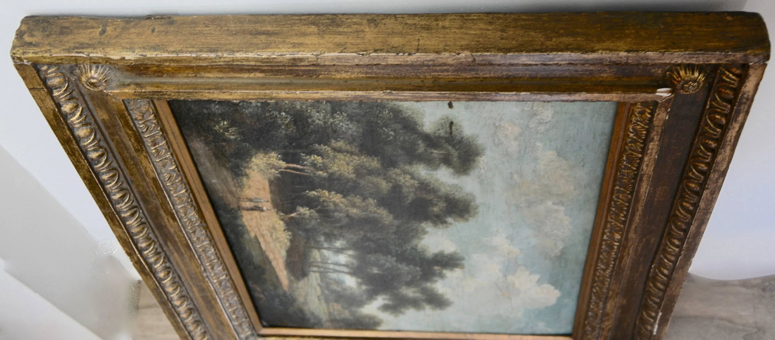 Mid-19th Century Landscape Oil on Wood Trees in the Woods by John Kensett - 7