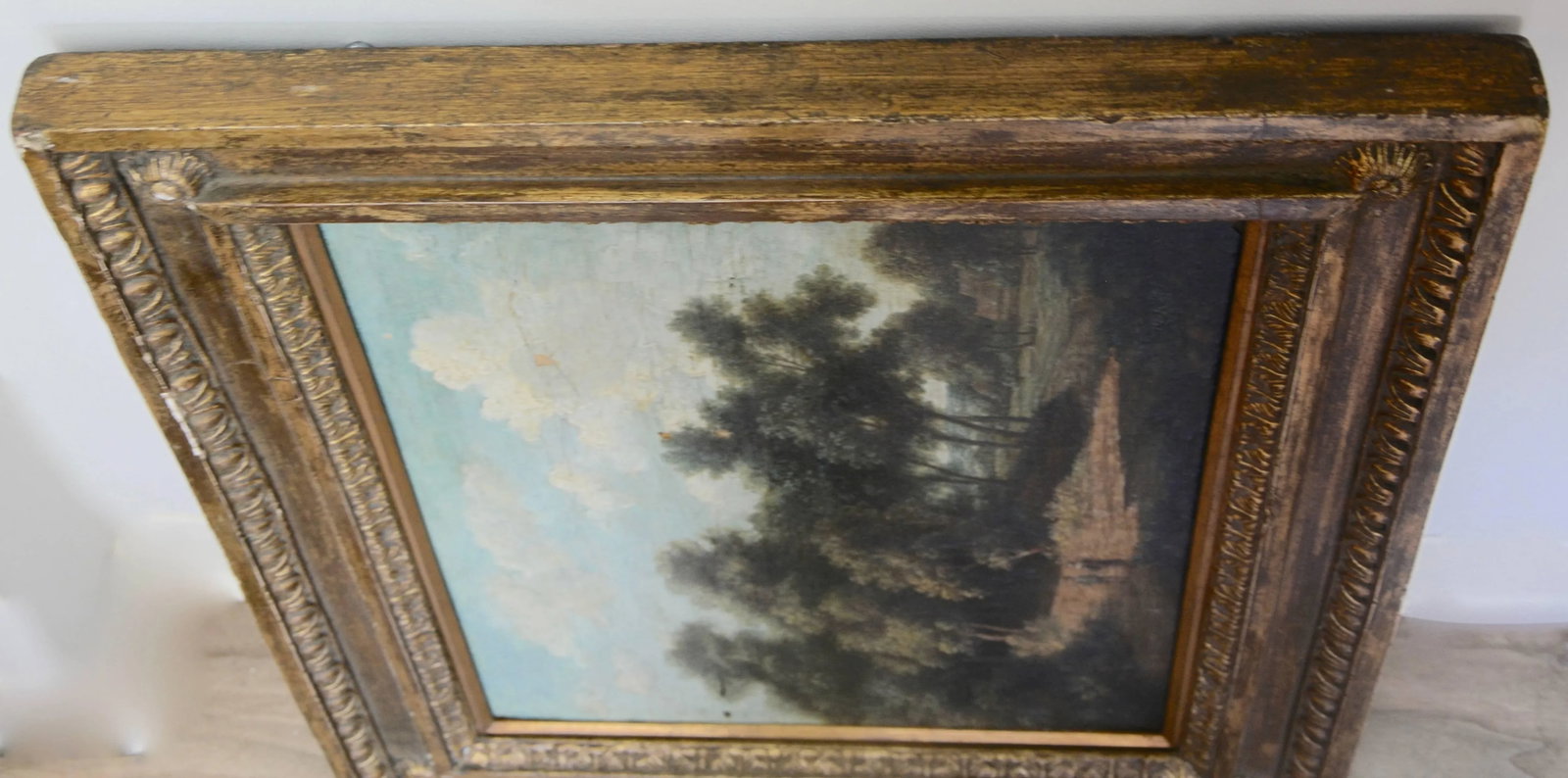 Mid-19th Century Landscape Oil on Wood Trees in the Woods by John Kensett - 9