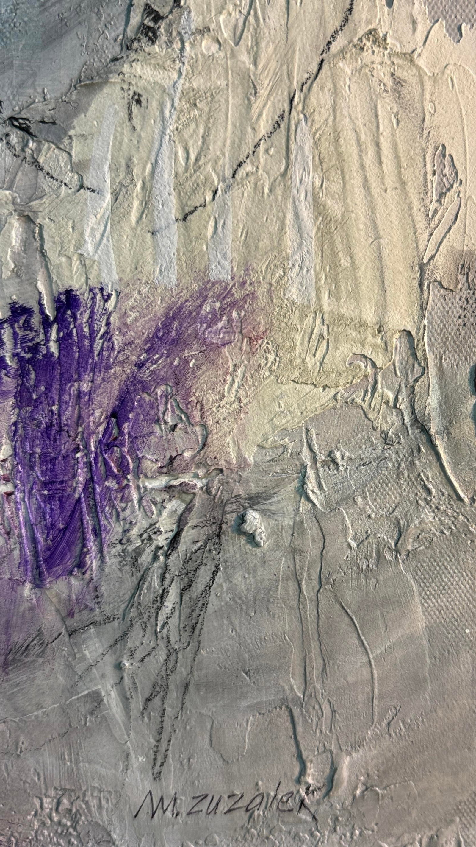 Modern Organic Large Painting "Resolution" Contemporary Abstract Painting - 10