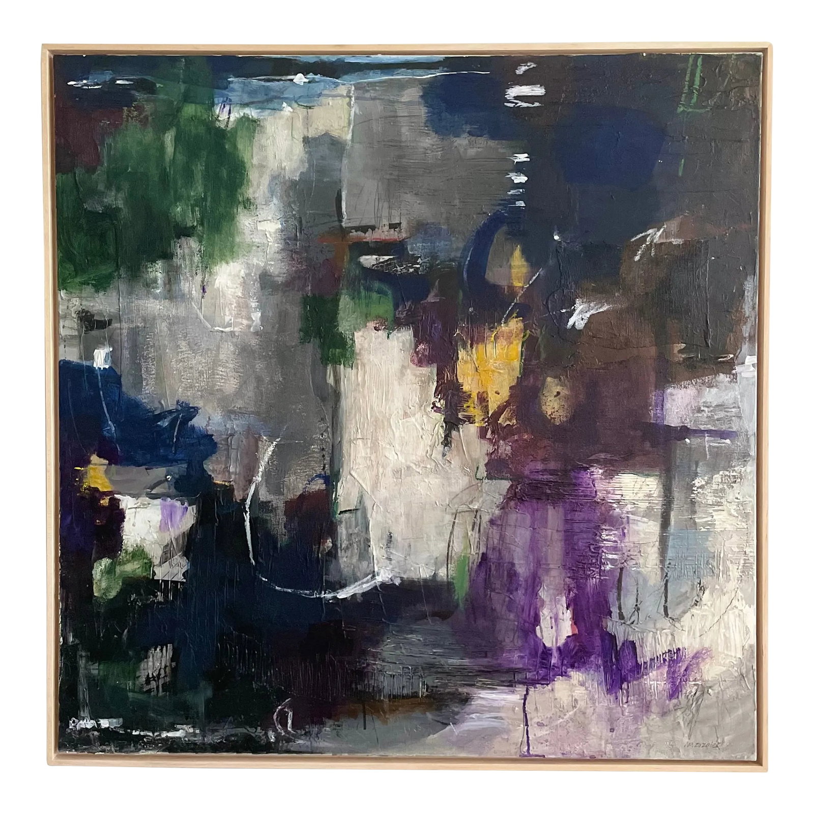 Modern Organic Large Painting "Resolution" Contemporary Abstract Painting (1 of 11)