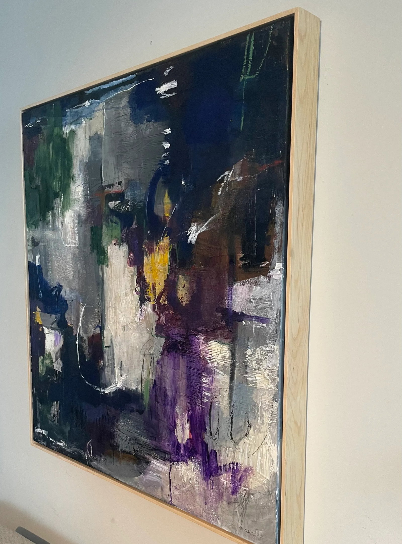 Modern Organic Large Painting "Resolution" Contemporary Abstract Painting - 4