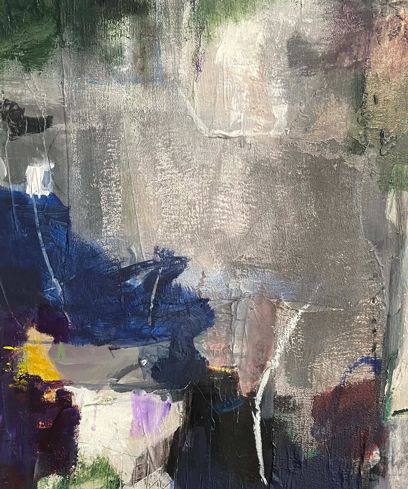 Modern Organic Large Painting "Resolution" Contemporary Abstract Painting - 6