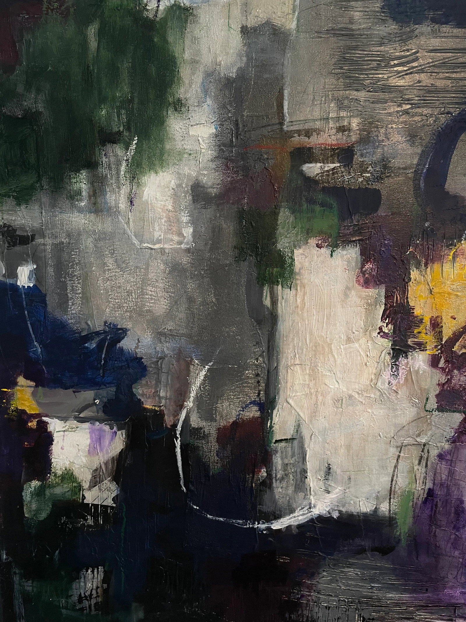 Modern Organic Large Painting "Resolution" Contemporary Abstract Painting - 8