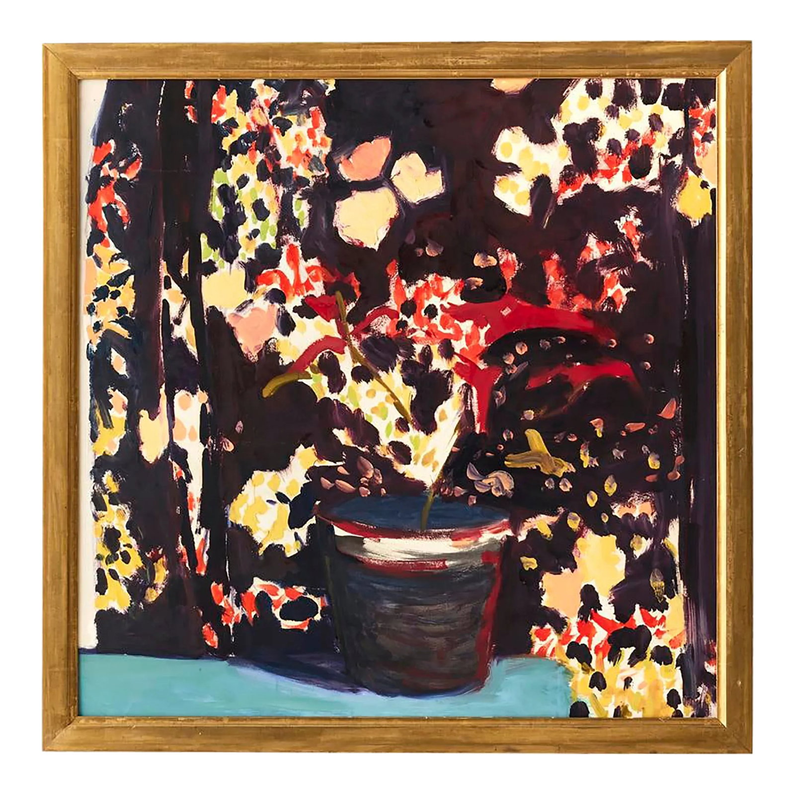 Deborah Kriger, Floral Study Painting, Late 20th Century: - Oil on canvas, framed - Deborah Kriger, born 1953, received her BFA from the Maryland Institute of Art. Inspired by light, texture, pattern, and color, she often paints en plein air in upstate New