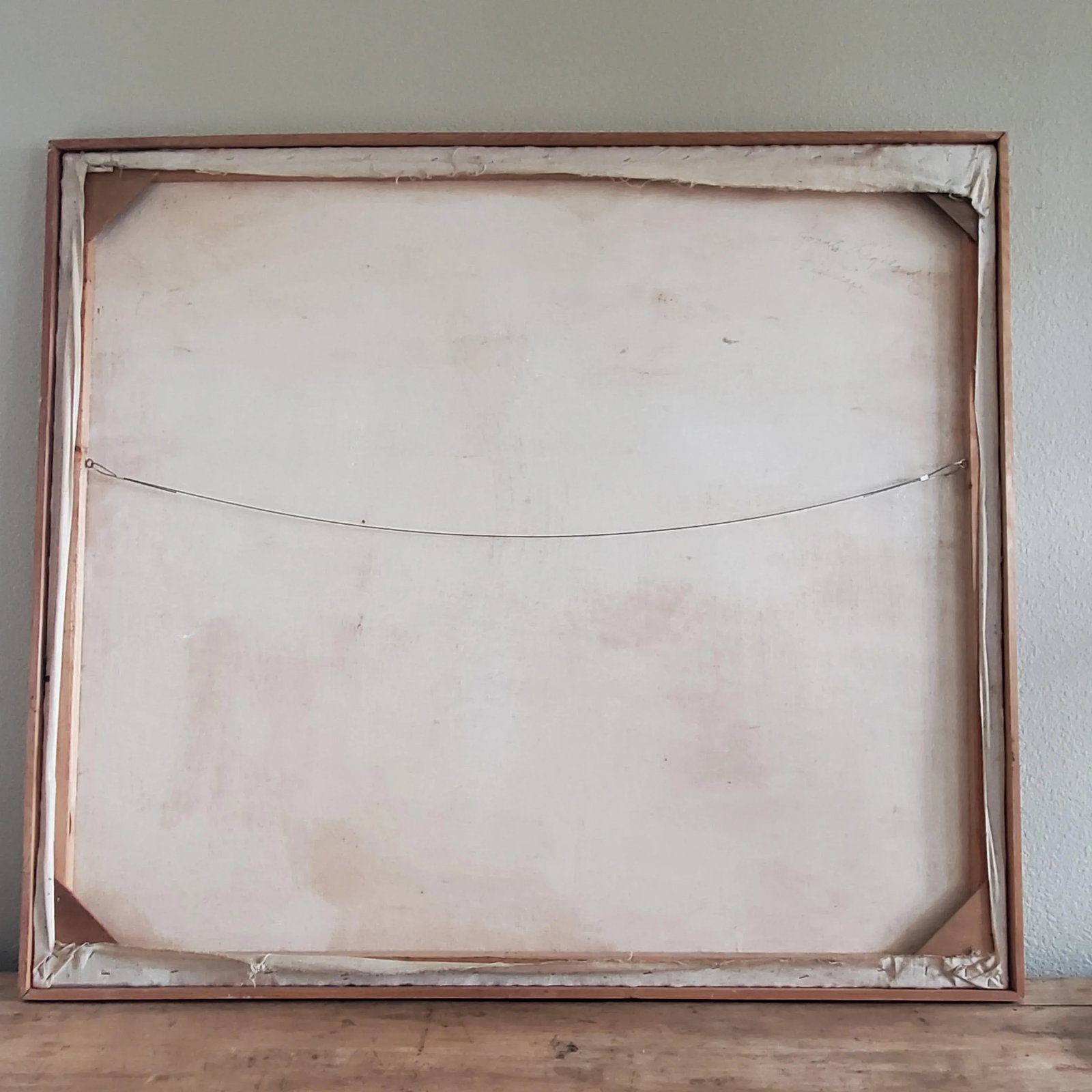 1970's "Fishscape" Large Contemporary Framed Abstract Oil Painting by Joanie Highland - 12