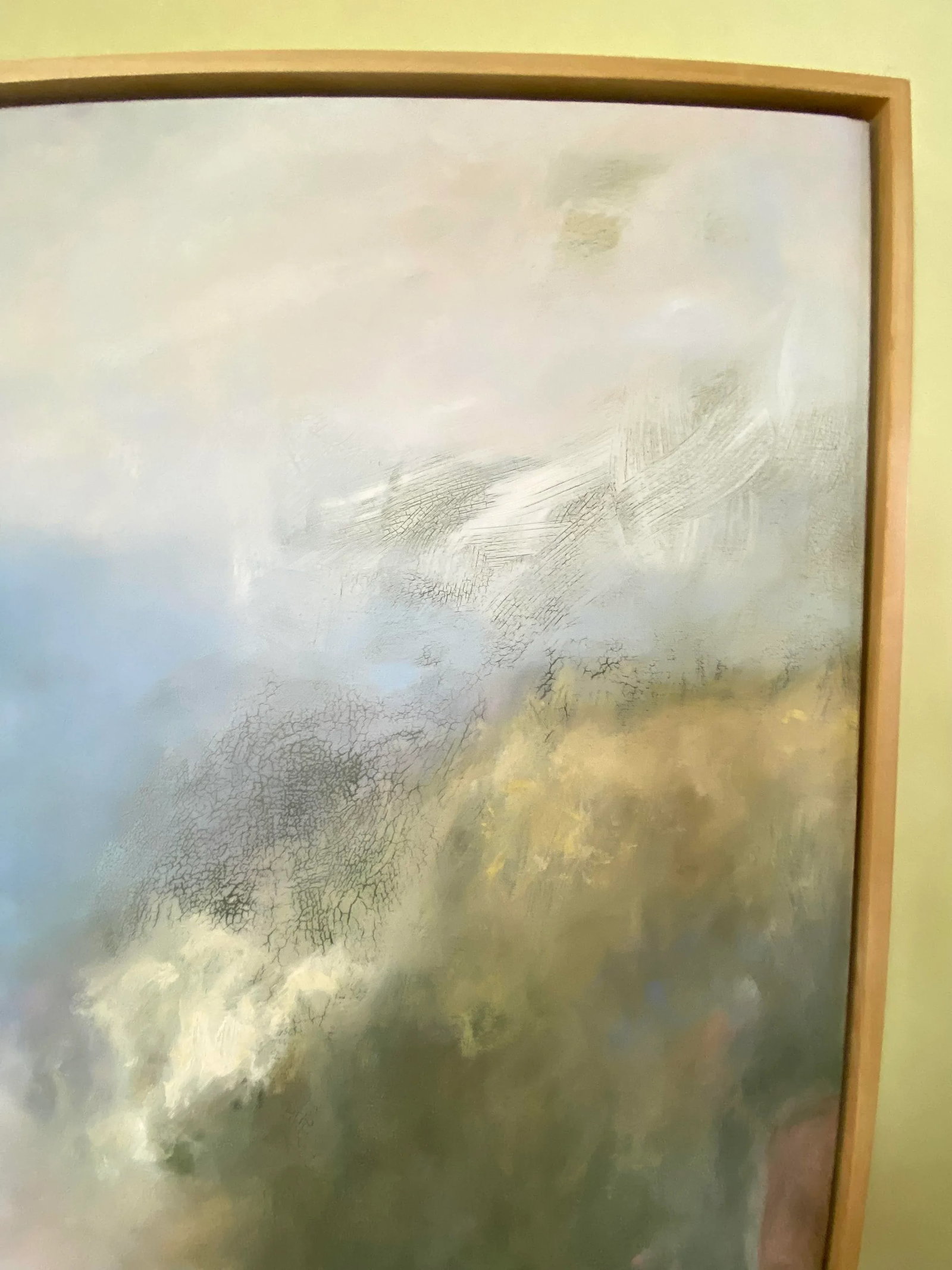 Barbara Sternberger Oil Painting on Canvas - "Near the Beach" C. 1989 Museum Framed Original Art Lis - 5