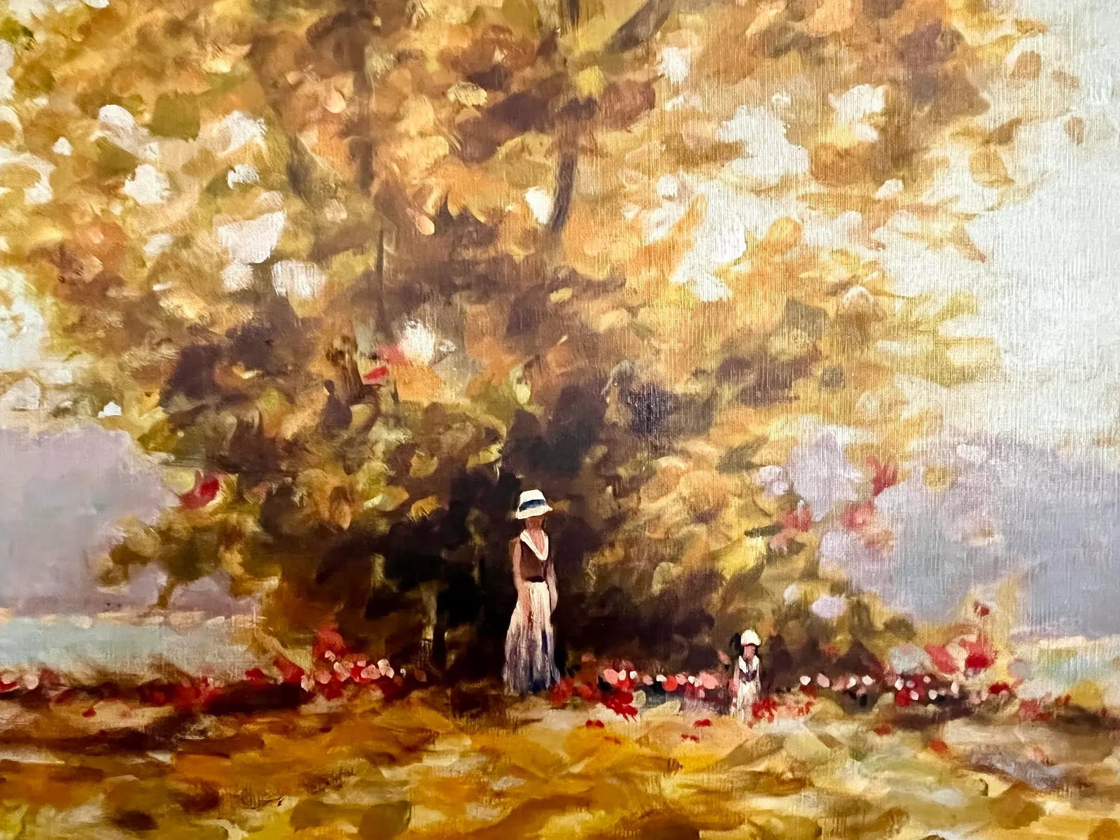 Original Vintage American Impressionist Landscape "Along the Hudson" by Andre Gisson - 5