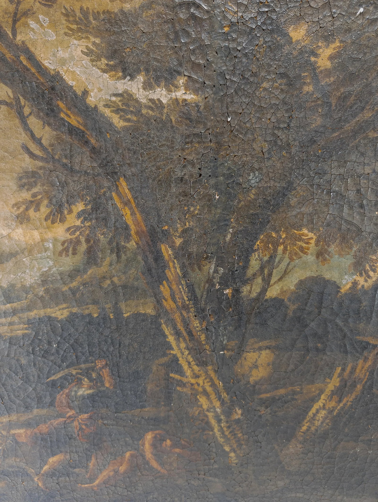 16th or 17th Century Italian Renaissance Old Master Landscape Painting - 7