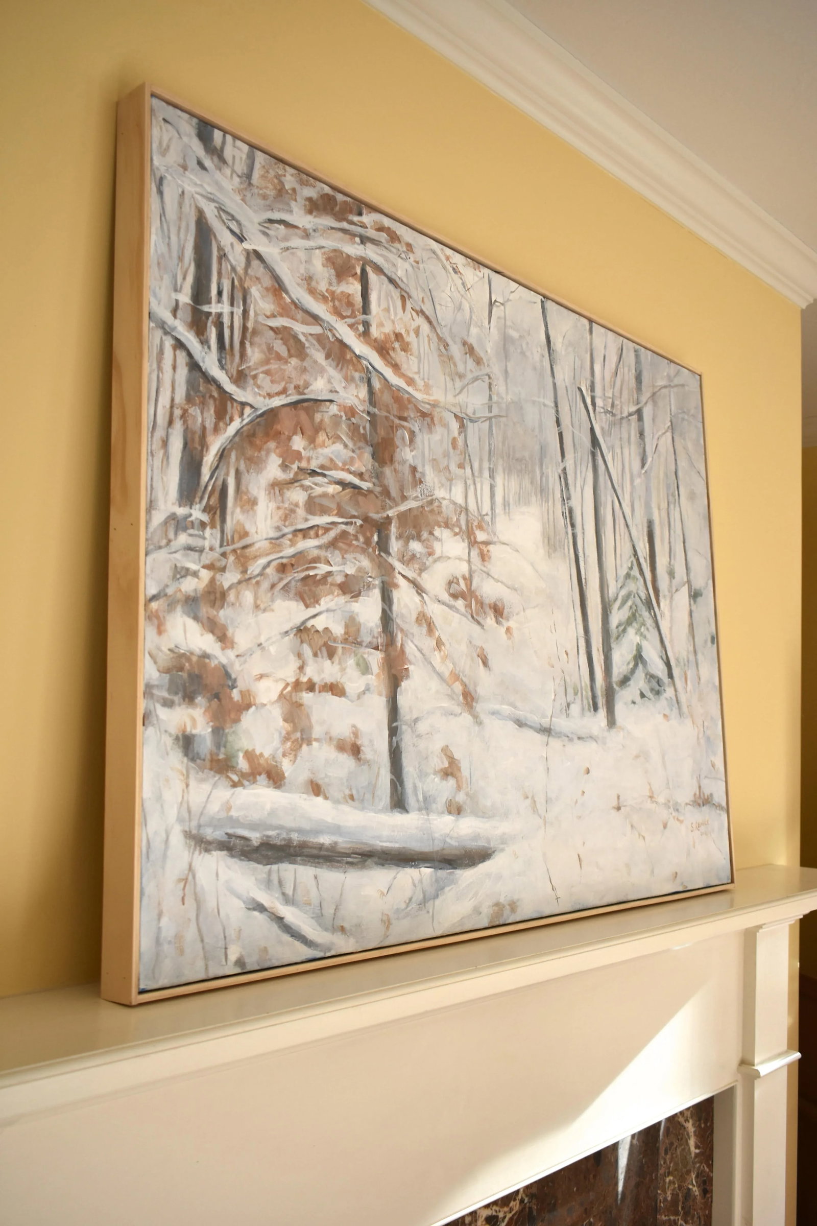 "Walking in a Vermont Snowstorm" Contemporary Painting by Stephen Remick - 10