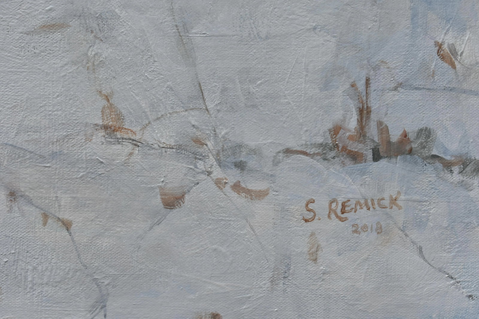 "Walking in a Vermont Snowstorm" Contemporary Painting by Stephen Remick - 6