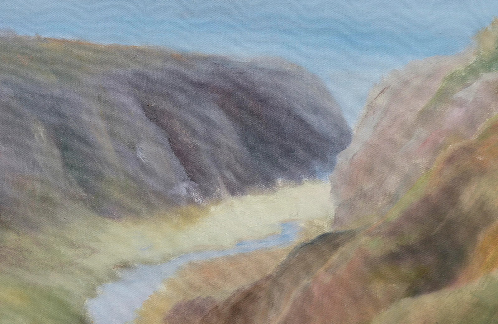 River Outlet in Big Sur, California Coastal Bluffs Landscape by Kenneth Lucas - 6