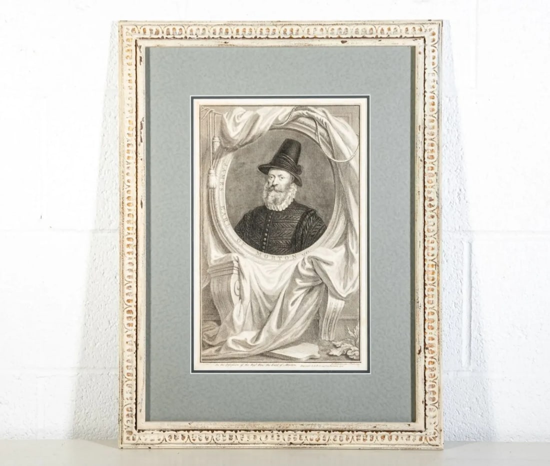 18th Century English Framed Original Antique Engraving - Set of 4 - 3