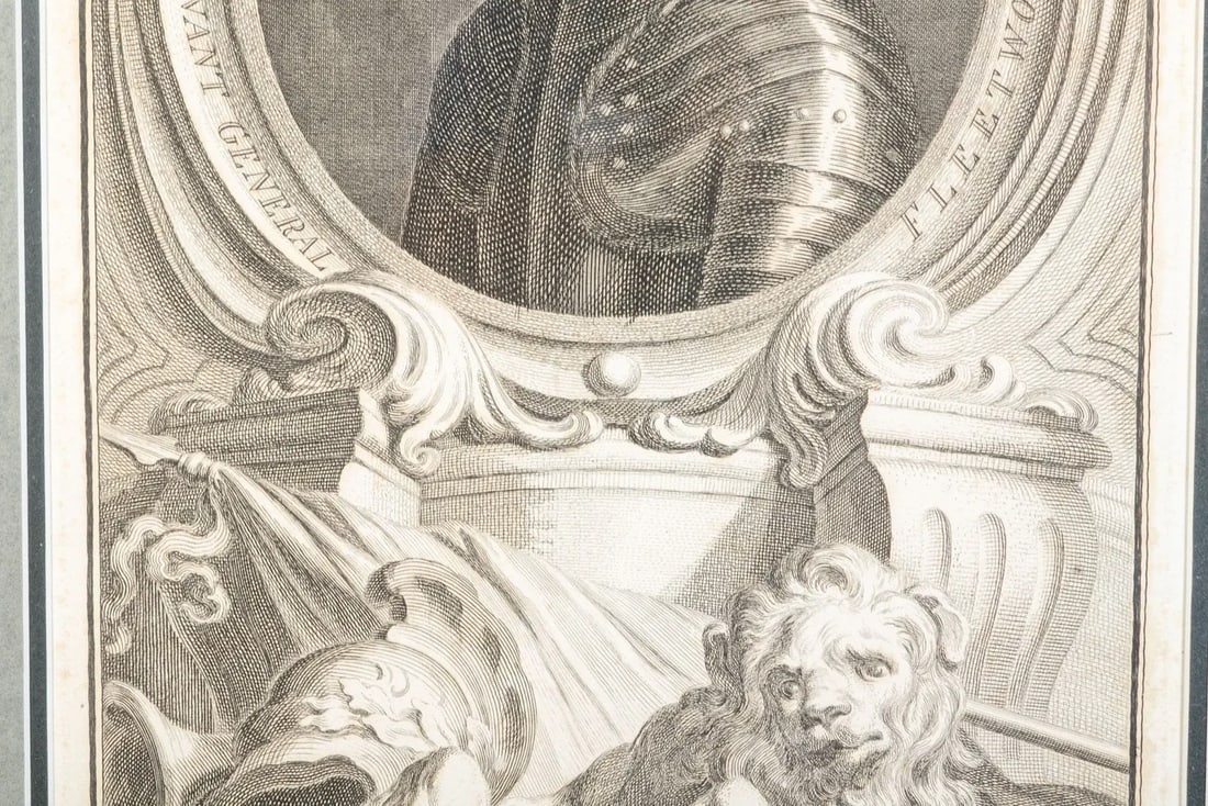 18th Century English Framed Original Antique Engraving - Set of 4 - 7
