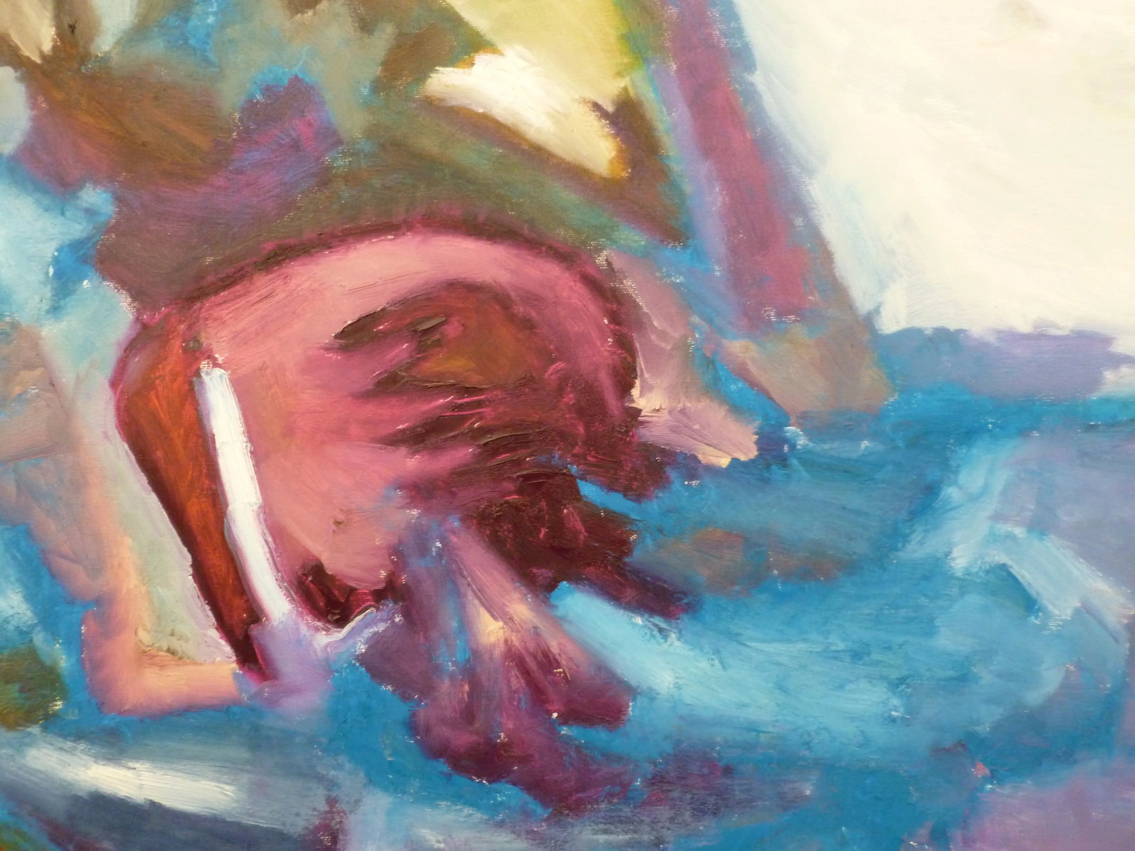 "Elements" Large Abstract Oil and Acrylic Painting by Scott Spencer - 4