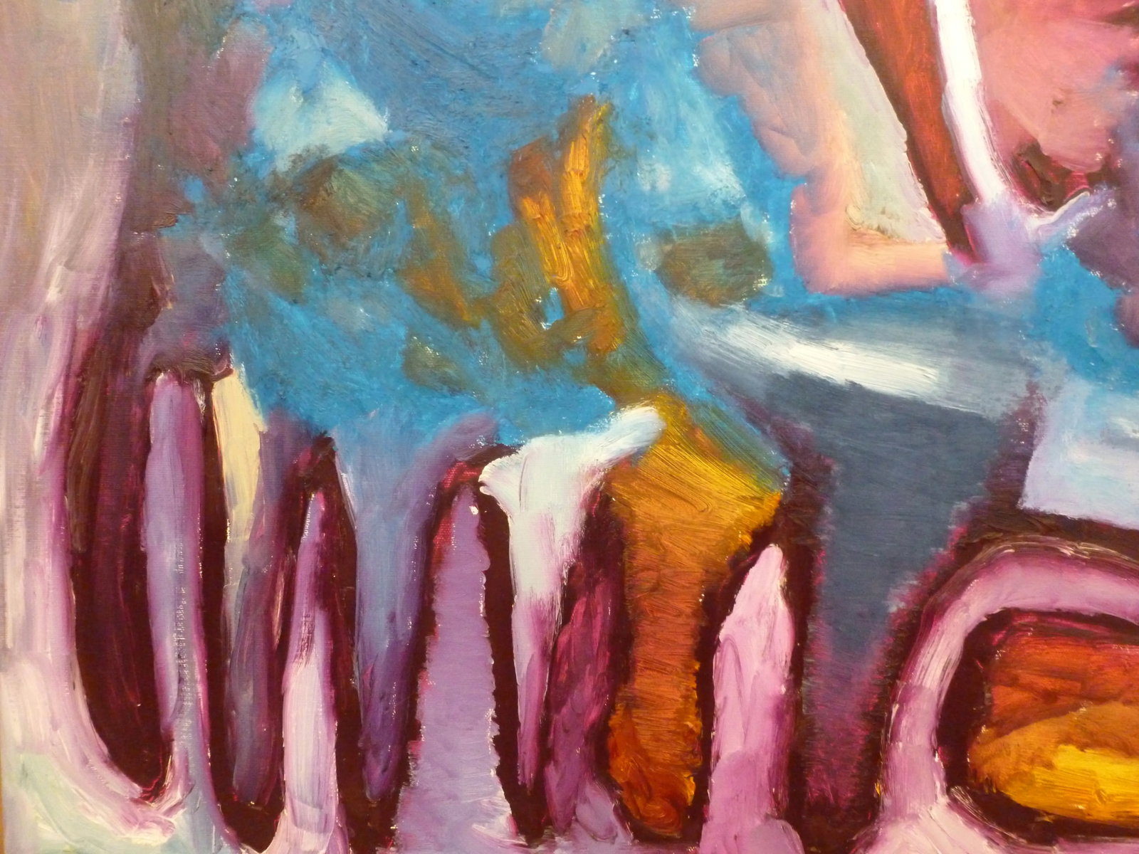 "Elements" Large Abstract Oil and Acrylic Painting by Scott Spencer - 5