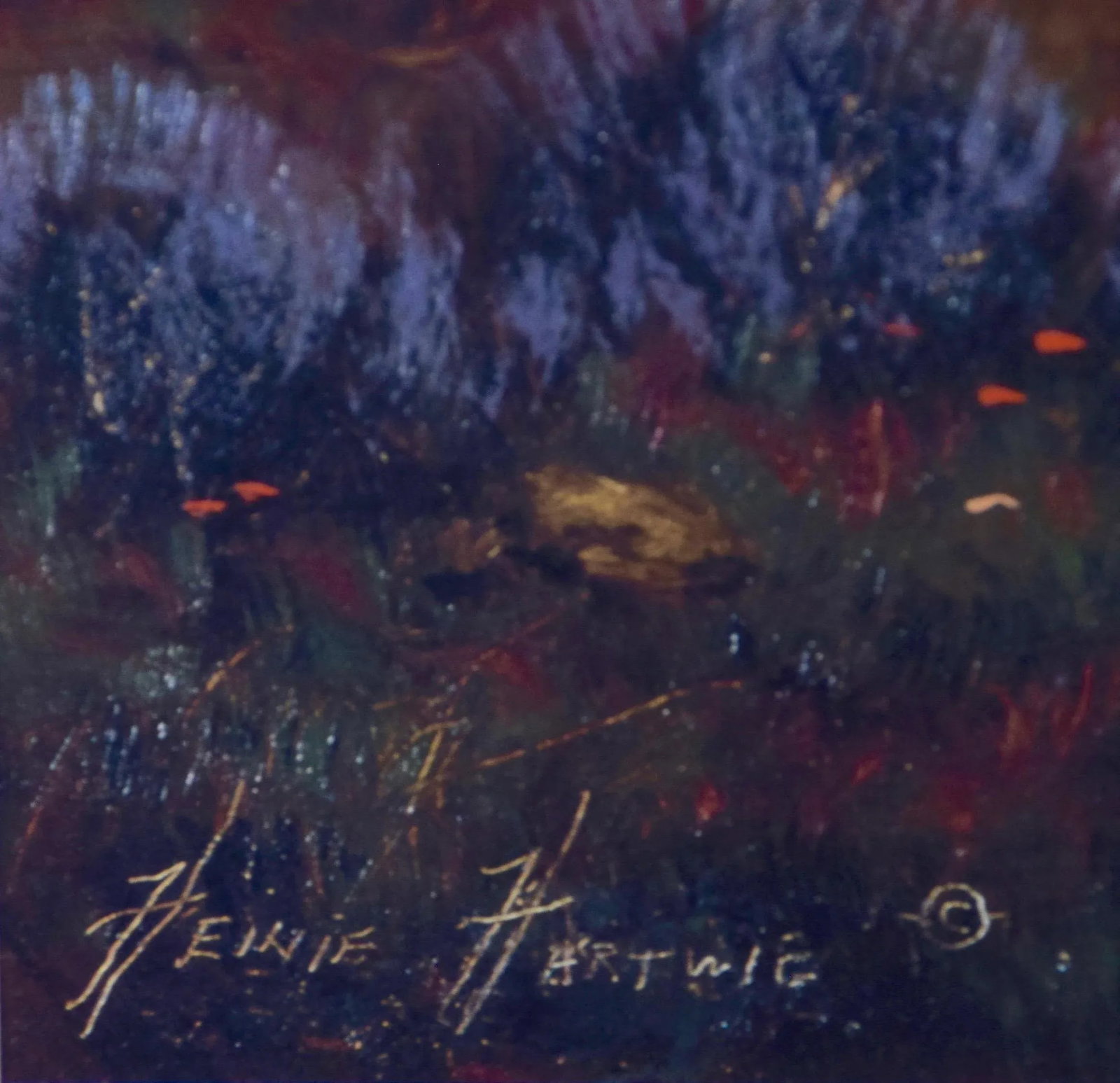 Native American Encampment in a Valley, Limited Edition Hartwig Signed Print - 5