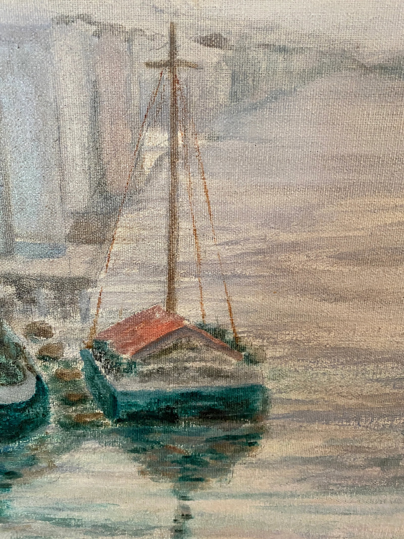 Mid Century Painting, El Riochuelo - 2