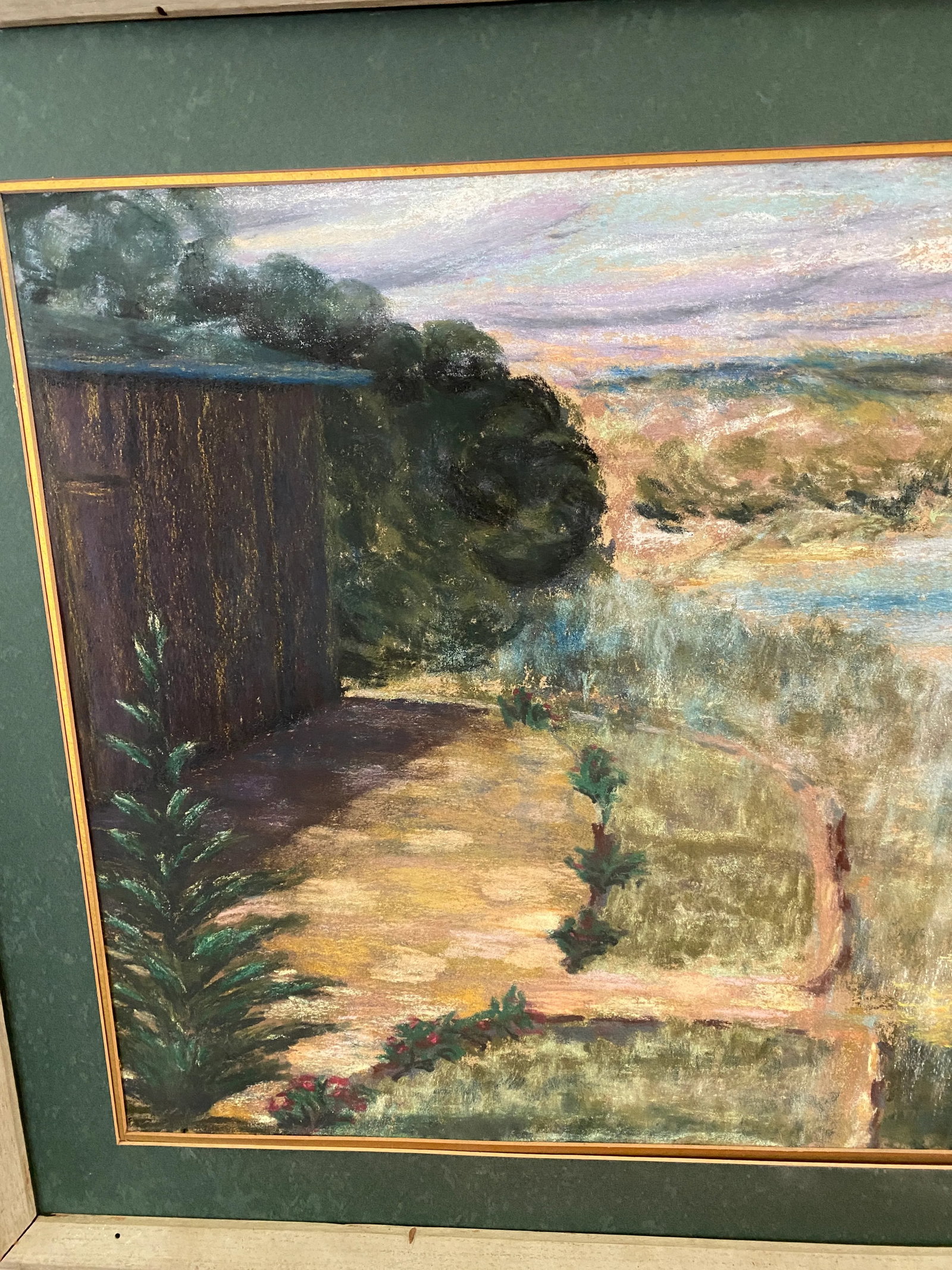 Mid Century Painting of River Bank - 4