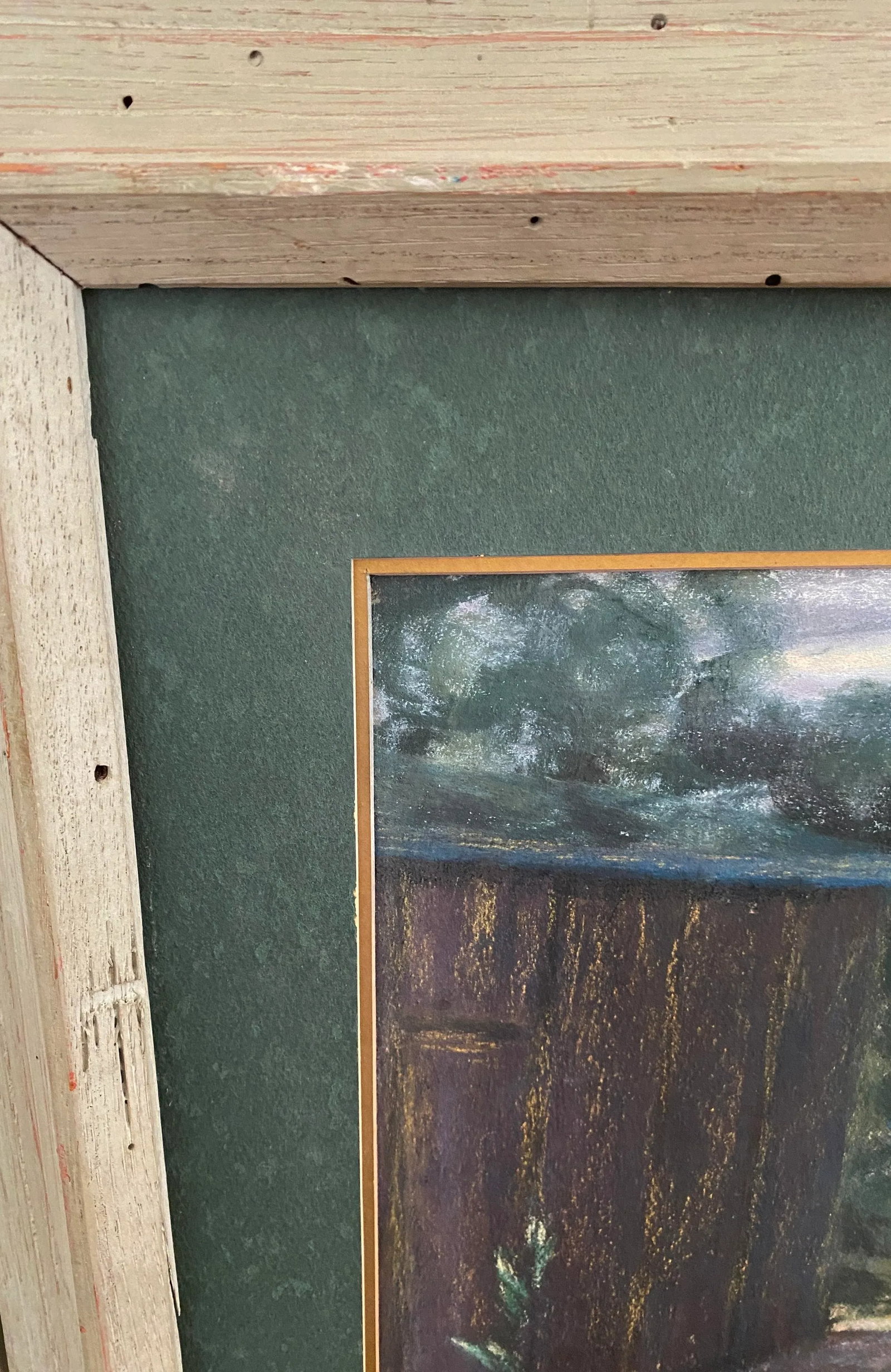 Mid Century Painting of River Bank - 6