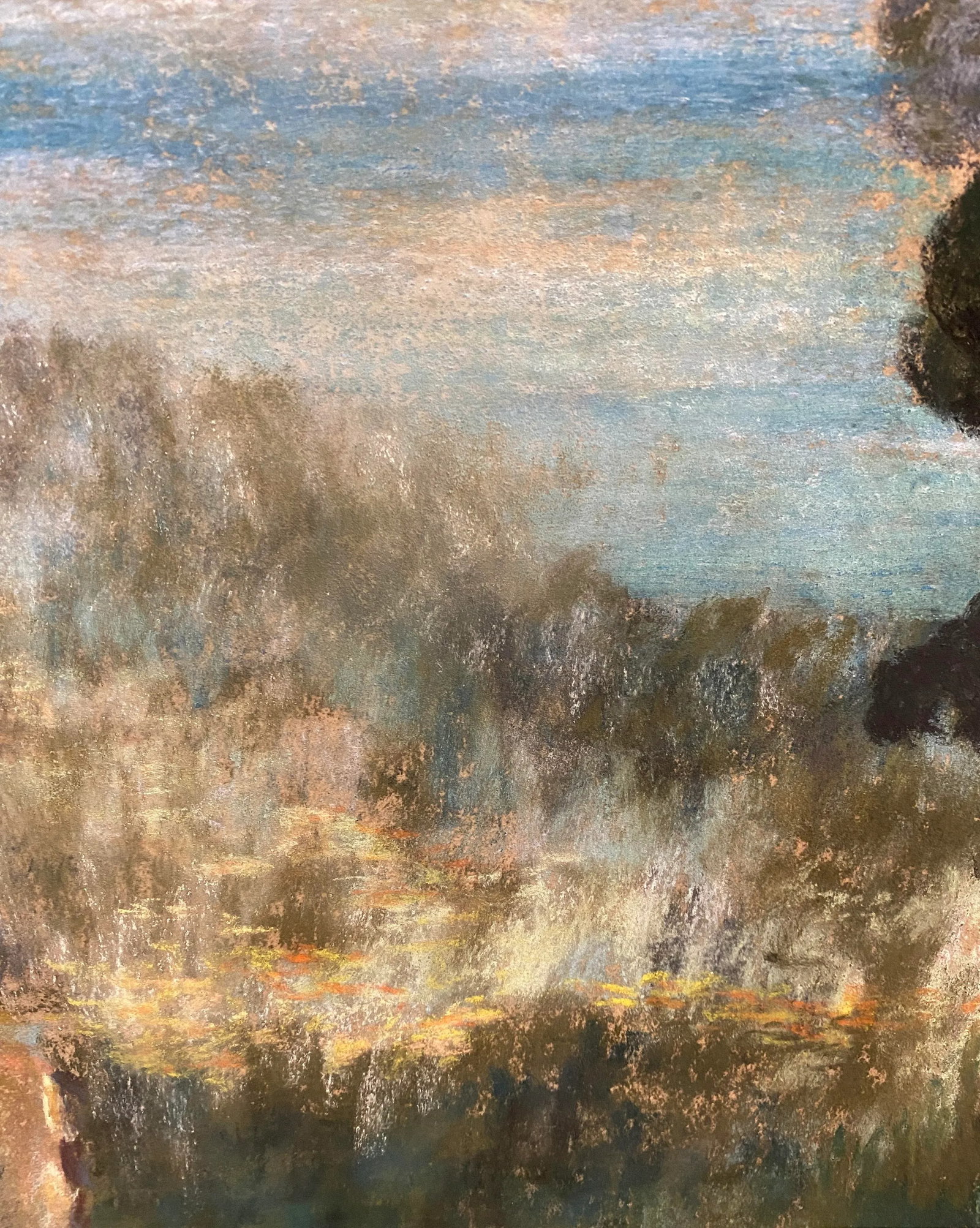 Mid Century Painting of River Bank - 7