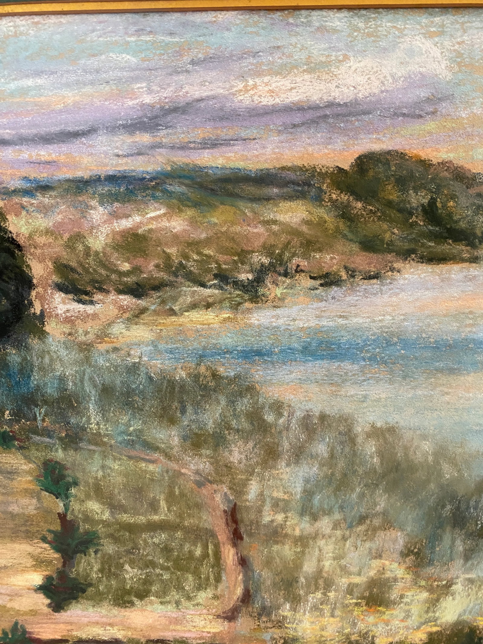 Mid Century Painting of River Bank - 8