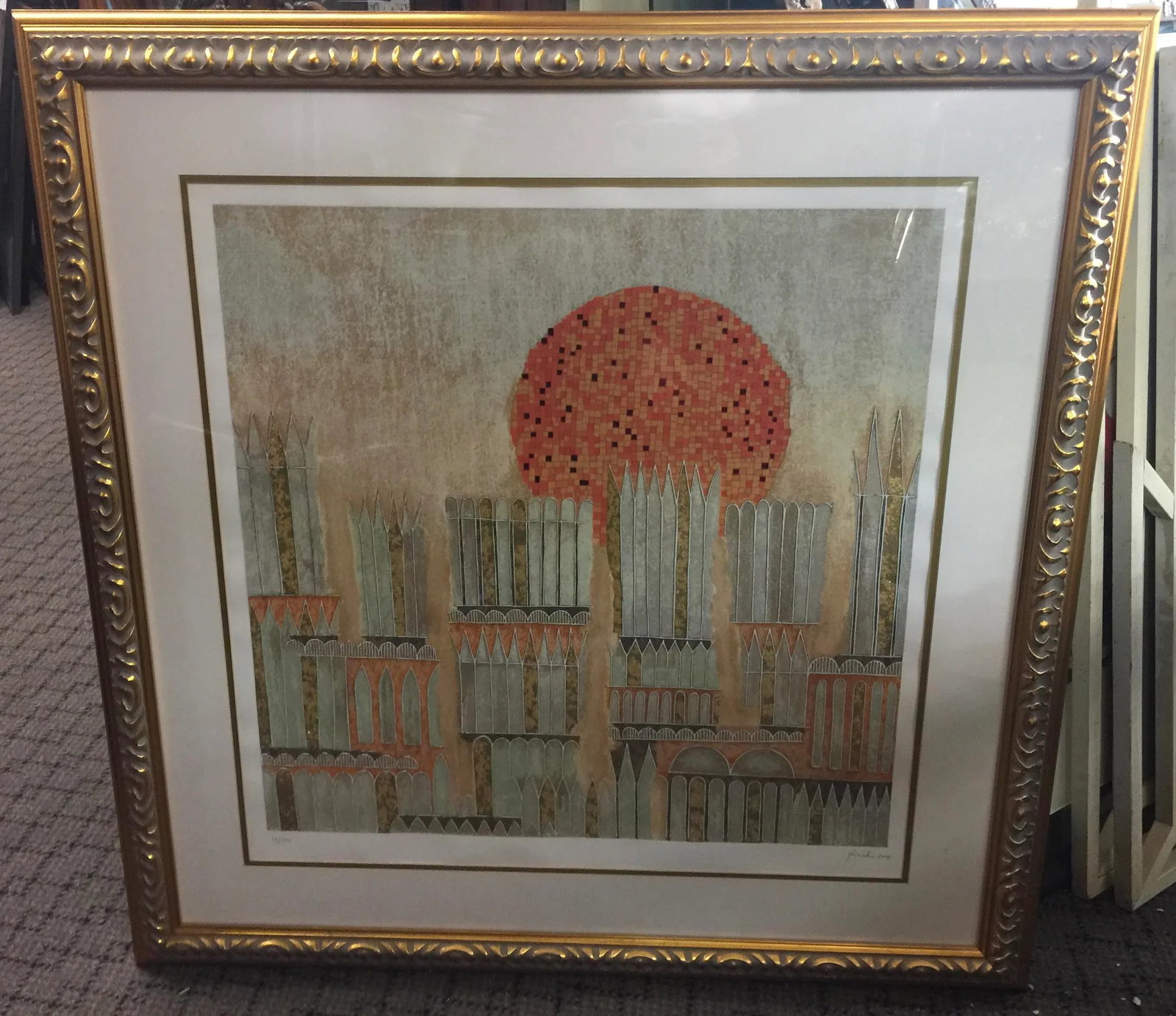 Giovanni Franko Serigraph "The Sun in the City" Serigraph Signed Lmt Ed - 8