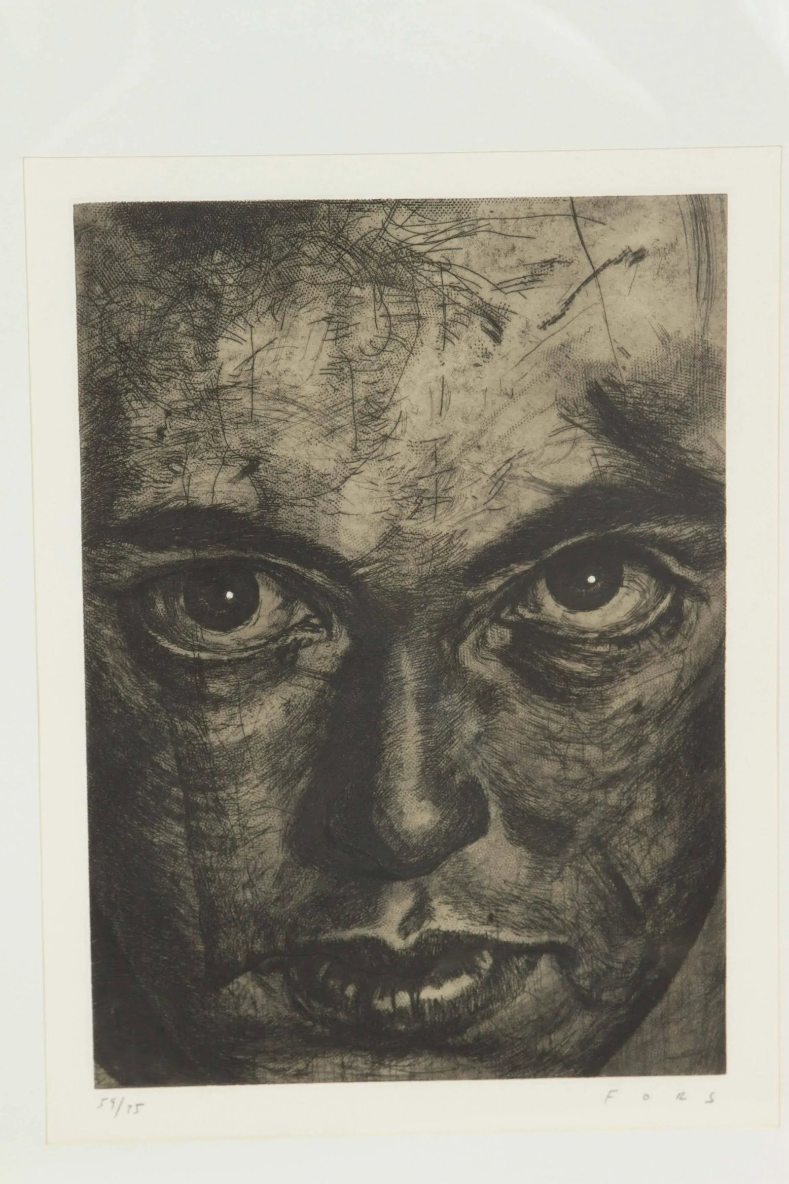 Etching by Artist Jose Manuel Fors - 2