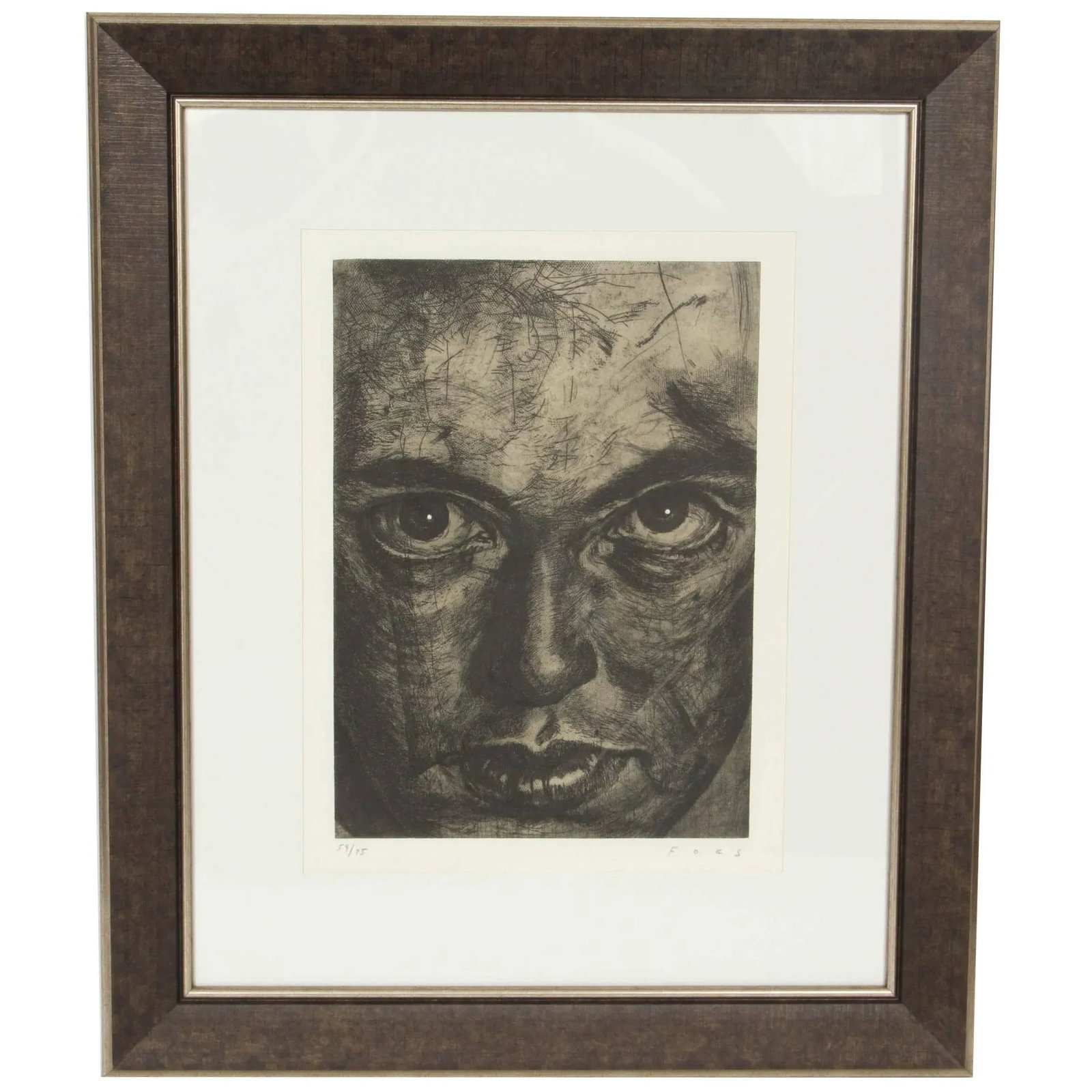 Etching by Artist Jose Manuel Fors - 6