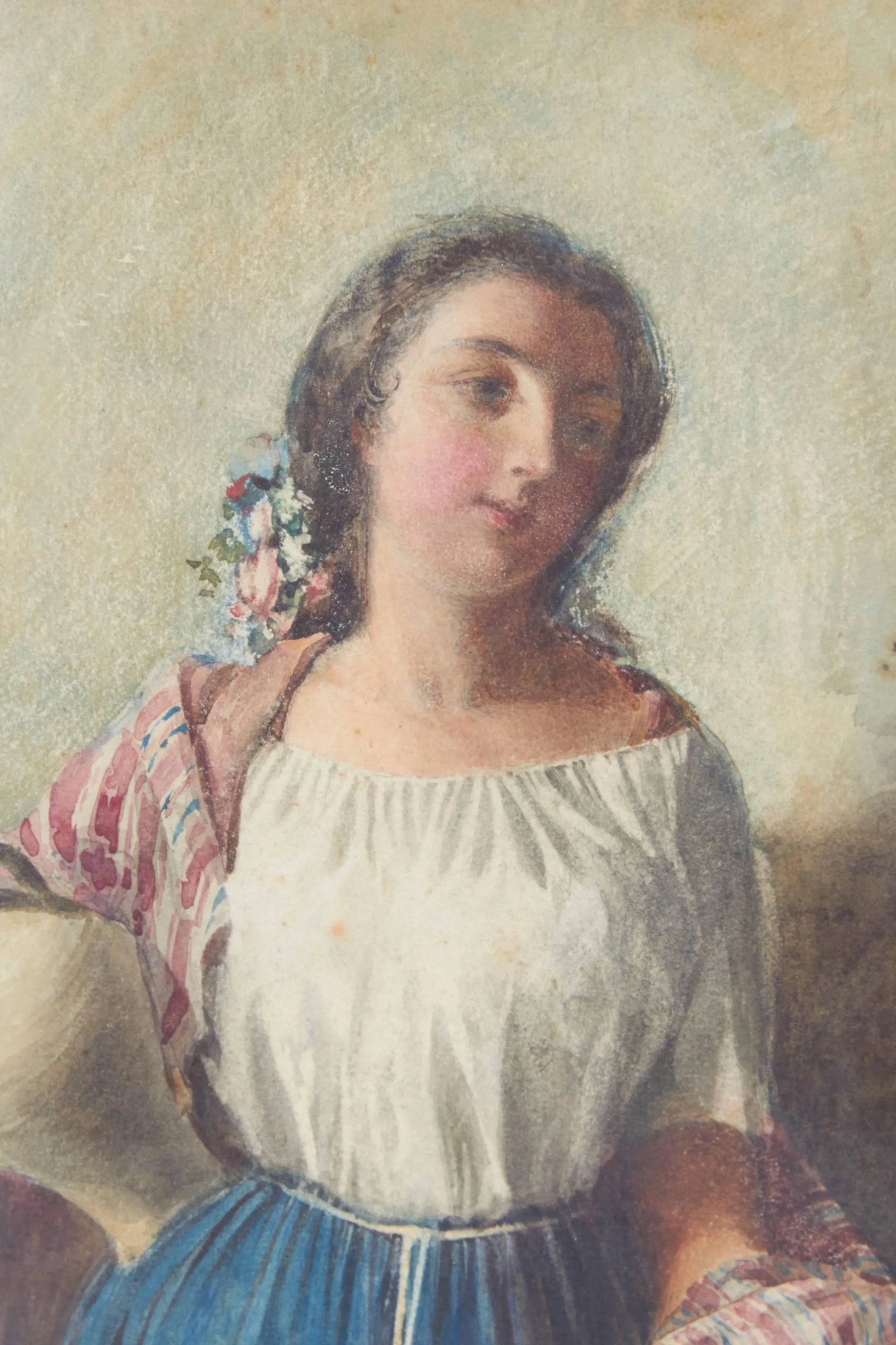 Young Woman With Jug and Shawl by Arturo Faldi - 2