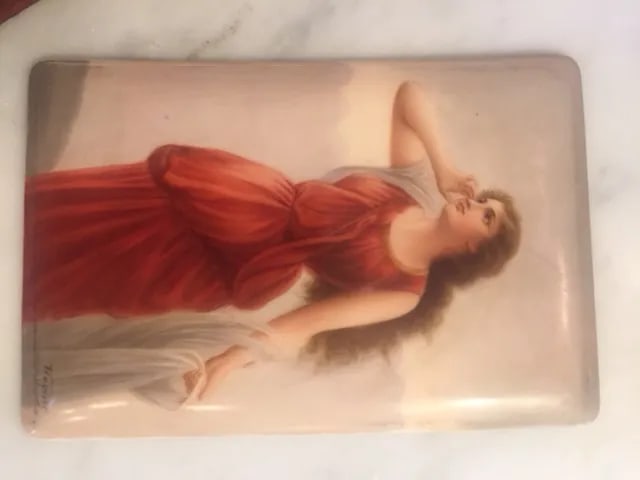 German Hutschenreuther Painting on Porcelain Signed by Wagner - 3