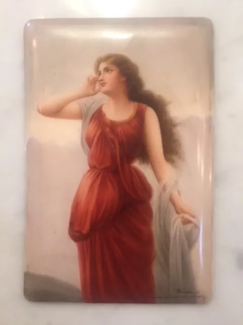 German Hutschenreuther Painting on Porcelain Signed by Wagner - 5
