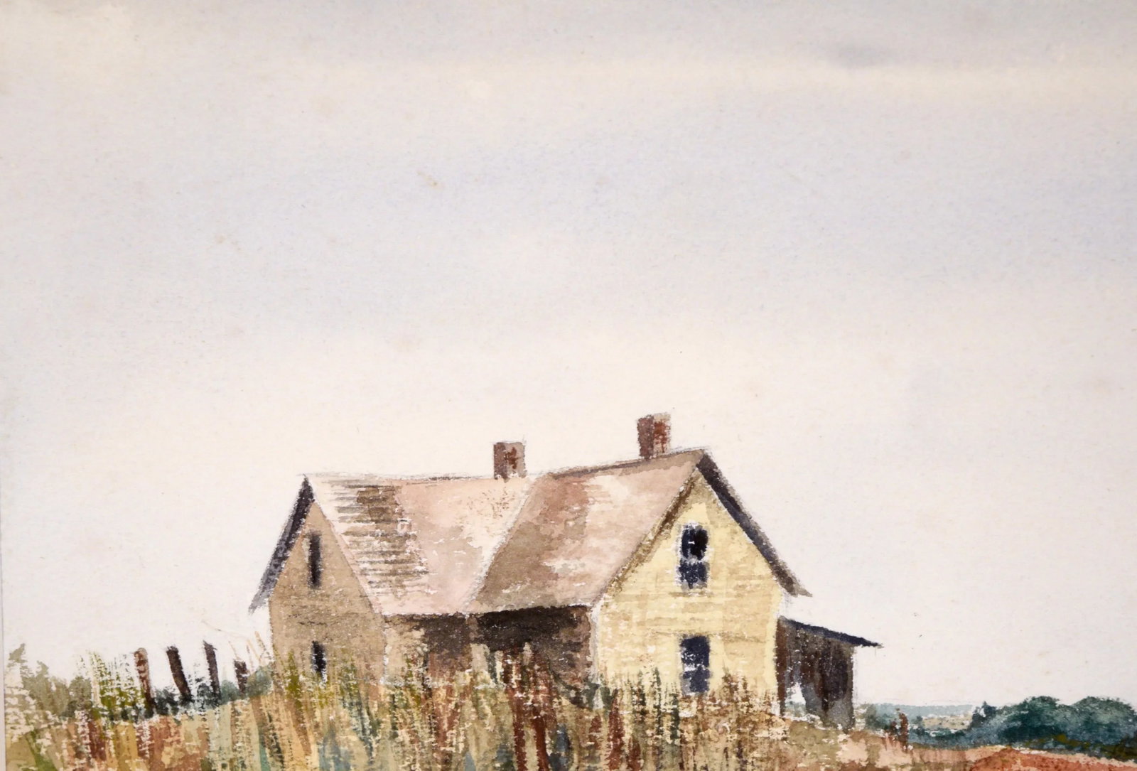 Farmhouse by the Sea - Original Watercolor on Paper - 3