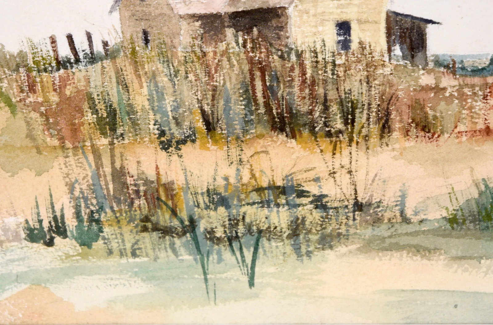 Farmhouse by the Sea - Original Watercolor on Paper - 4