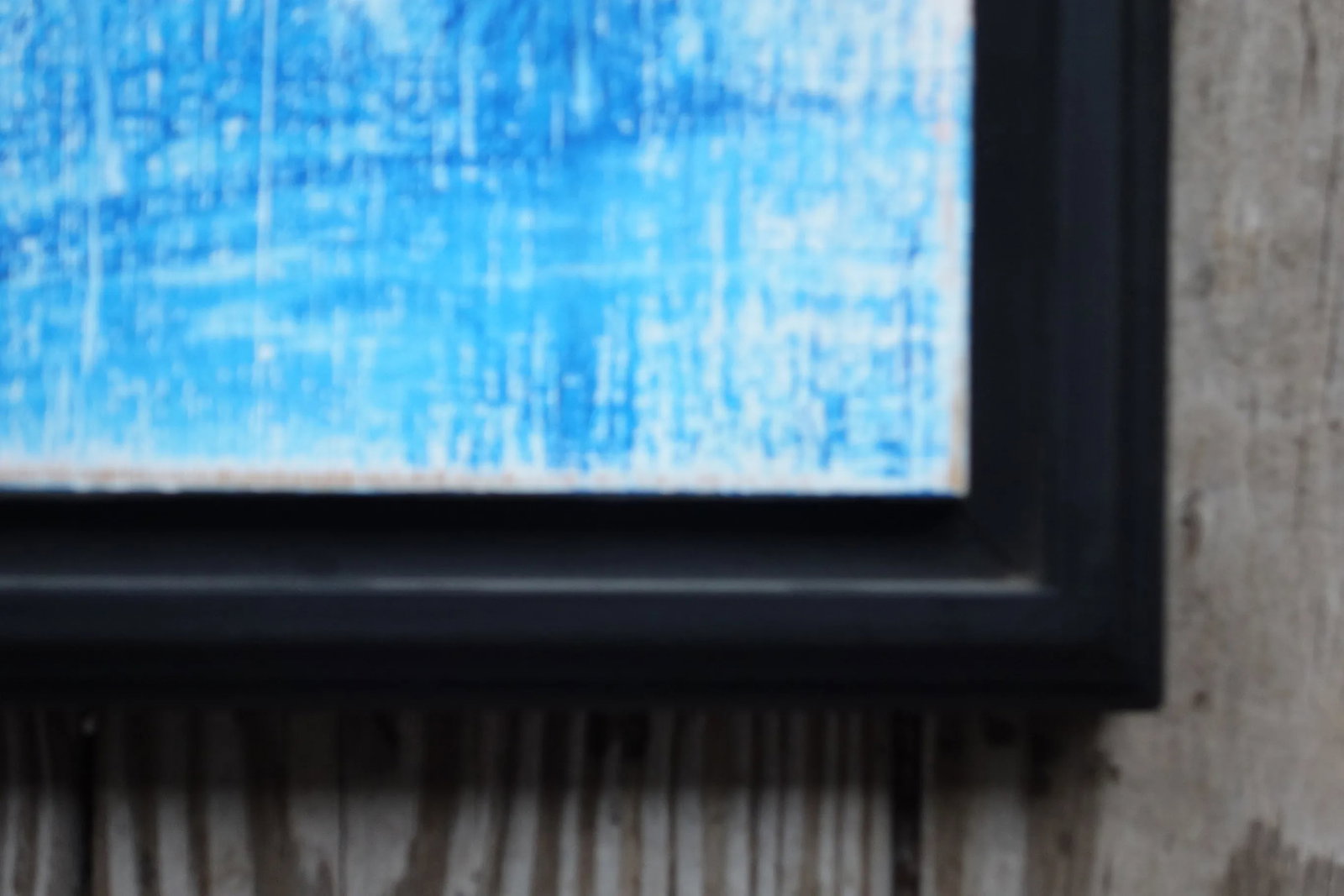 Shattered Silk Delftware Inspired Original Palm Trees Painting - 3