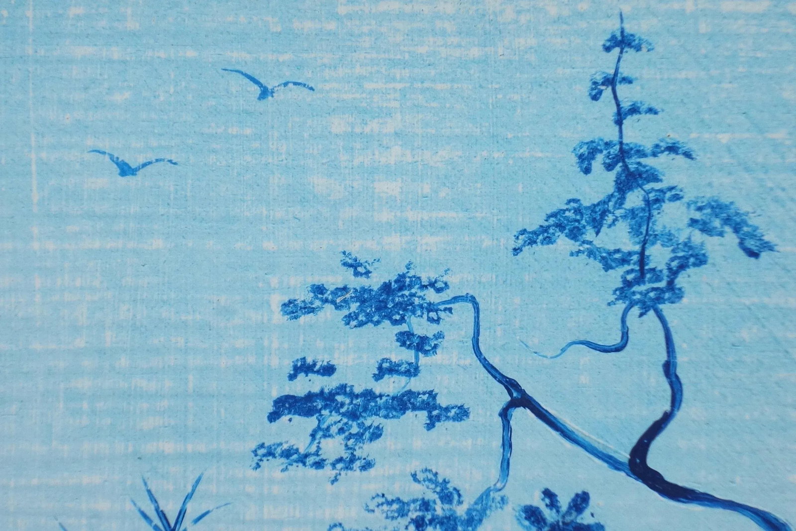 Shattered Silk - Delftware Inspired Original Painting - 3