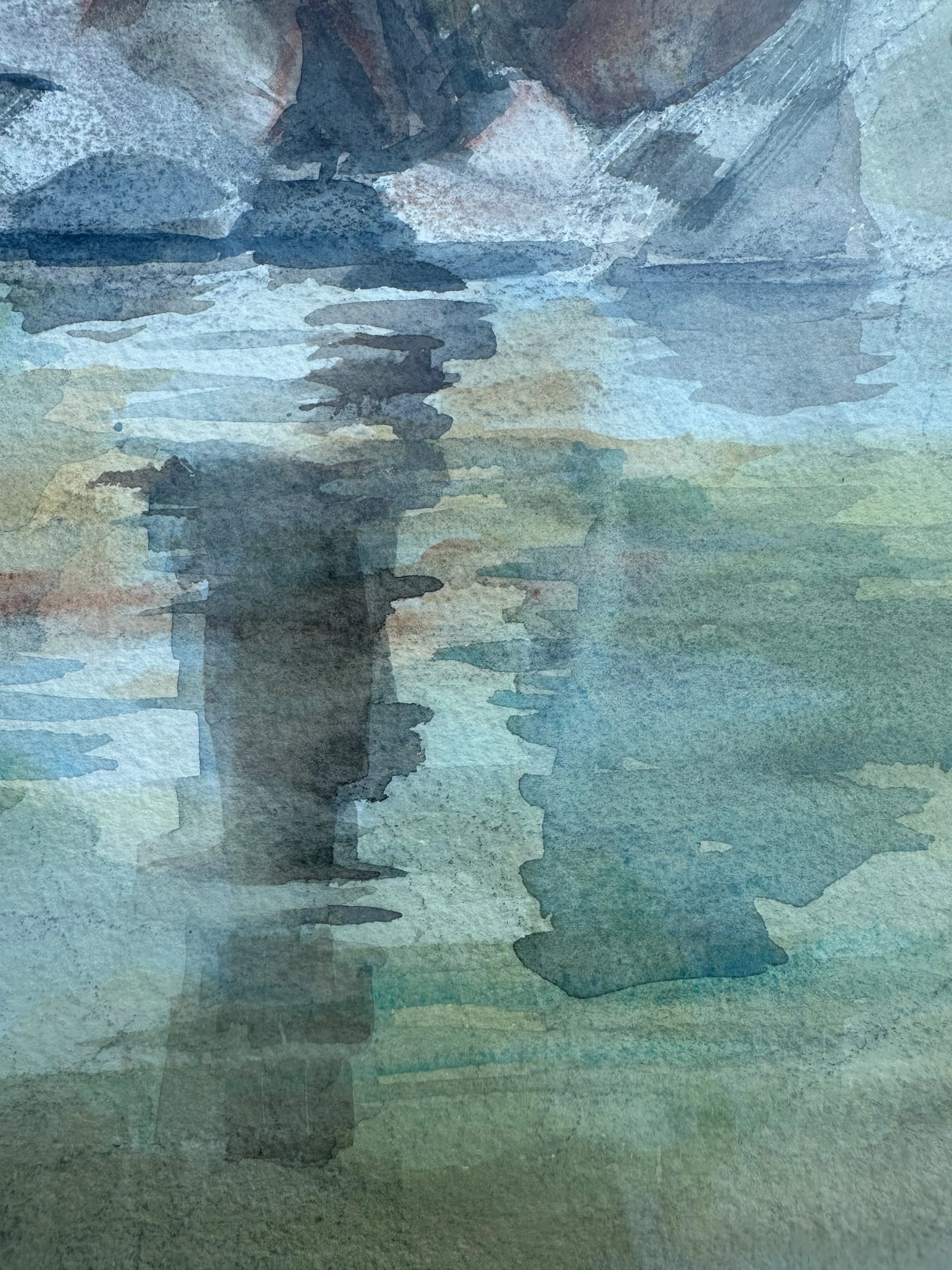Ethereal Watercolor of Tree Reflection - 4