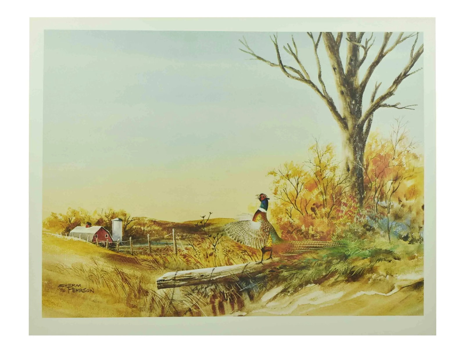 Late 20th Century Wildlife Autumn Summer Winter Spring 4 Seasons Print Art - 4 Pieces - 4