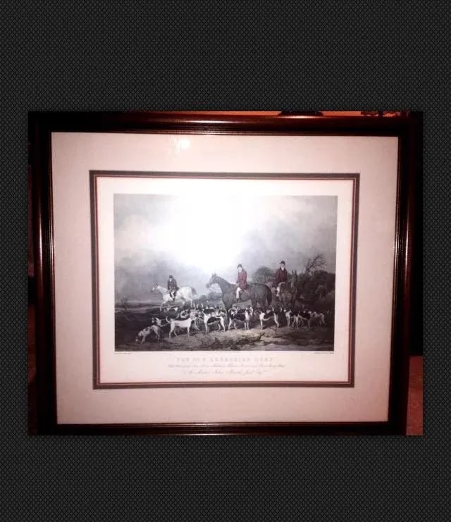 The Old Berkshire Hunt Print by Philip Thomas of Painting by John Goode Framed - 11