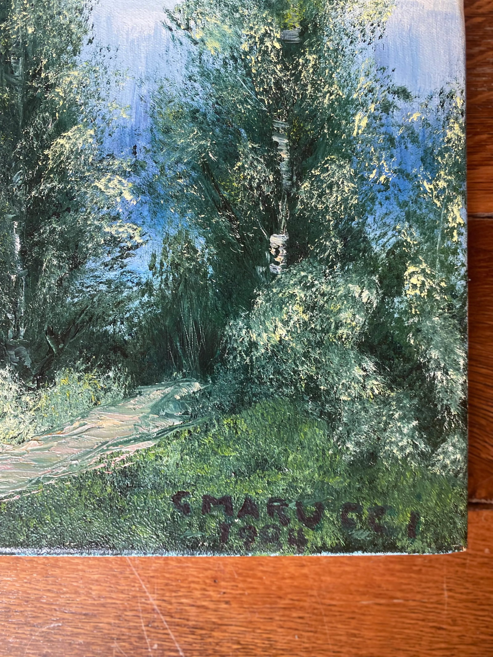 G. Marucci Beautiful Landscape Oil Painting/Canvas Signed Framed - 9